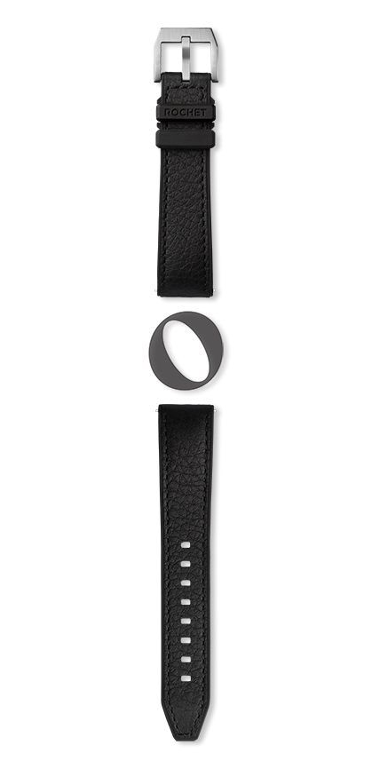 Bracelet montre CORDOBA (Noir, Noir, 20/18, 120/80, Homme) - Photo 2