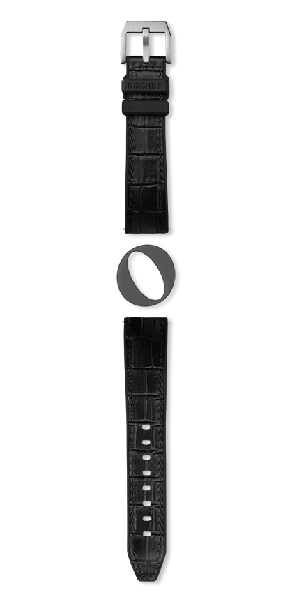 Bracelet montre TROCADERO (Noir, Noir, 20/18, 120/80, Homme) - Photo 2