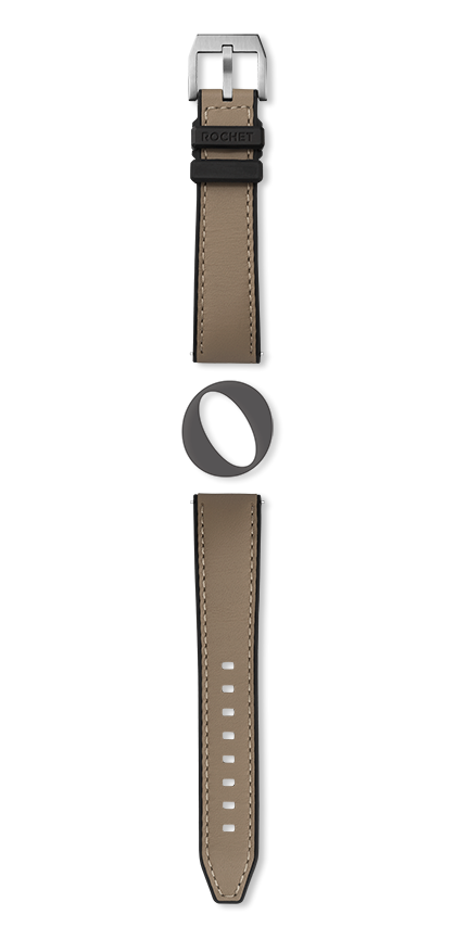 Bracelet montre SAHARA (Marron, Taupe, 20/18, 120/80, Homme) - Photo 2