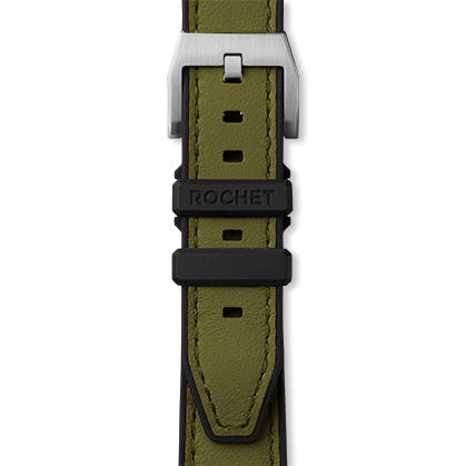 Bracelet montre SAHARA (Vert, Kaki, 20/18, 120/80, Homme) - Photo 4