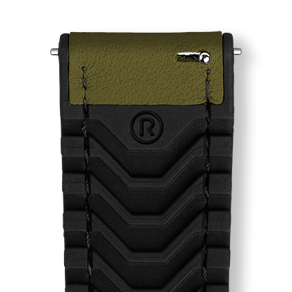Bracelet montre SAHARA (Vert, Kaki, 20/18, 120/80, Homme) - Photo 3