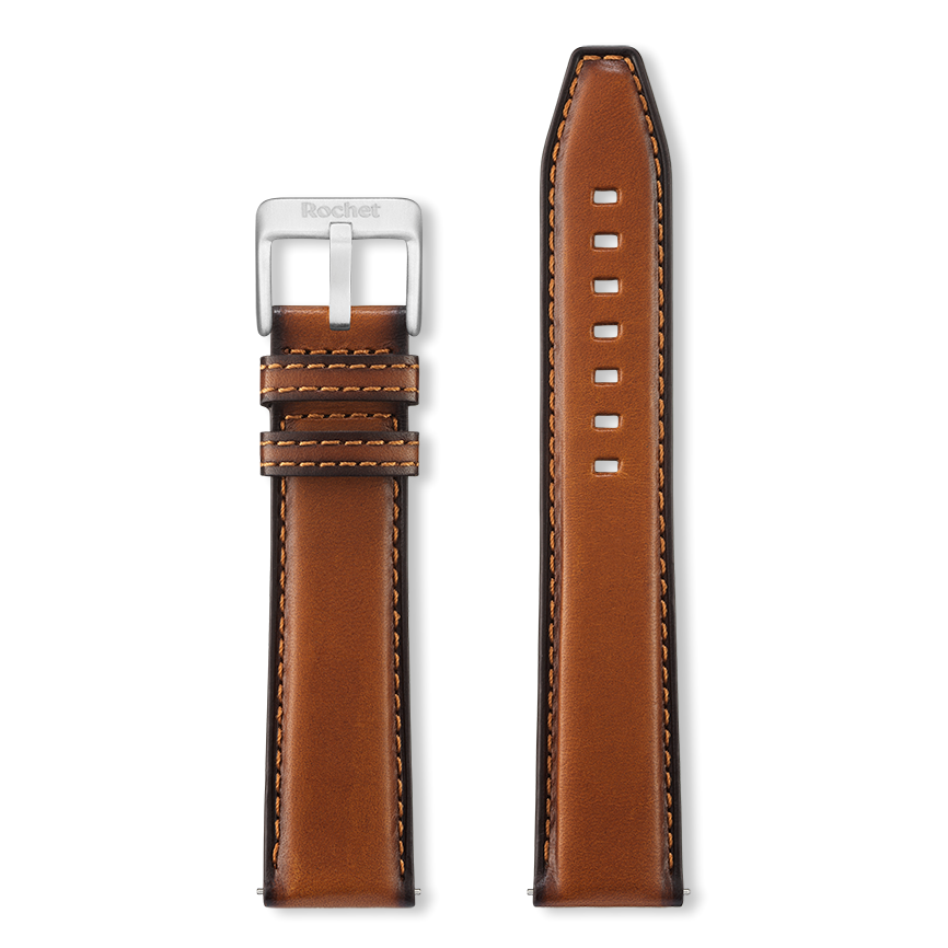 Bracelet montre WINSTON (Marron, Cognac, 22/20, 115/80, Homme)
