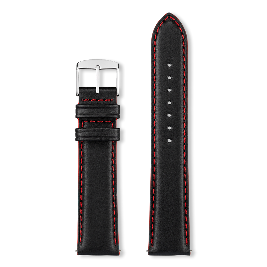 Bracelet montre NEPTUNE (Noir, Noir, 24/22, 115/80, Homme)