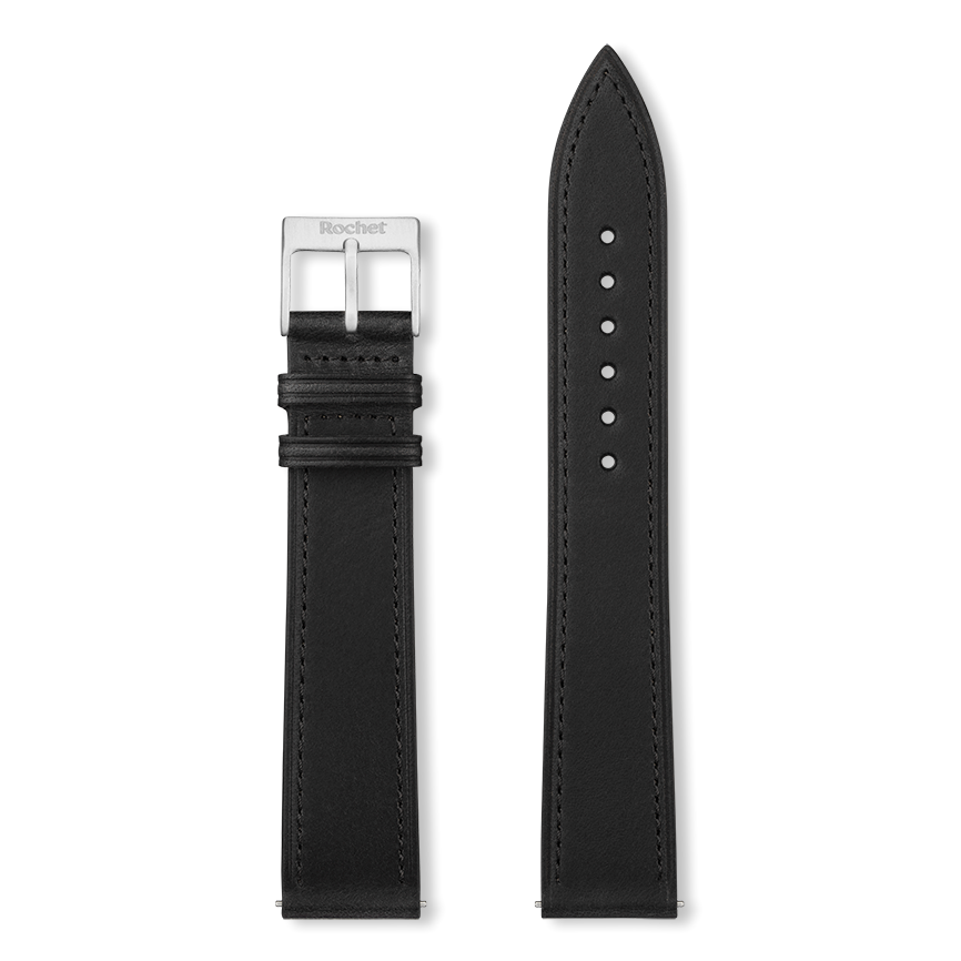 ROMA watch strap - copie (Black, Black, 20/16, 115/80, Woman)