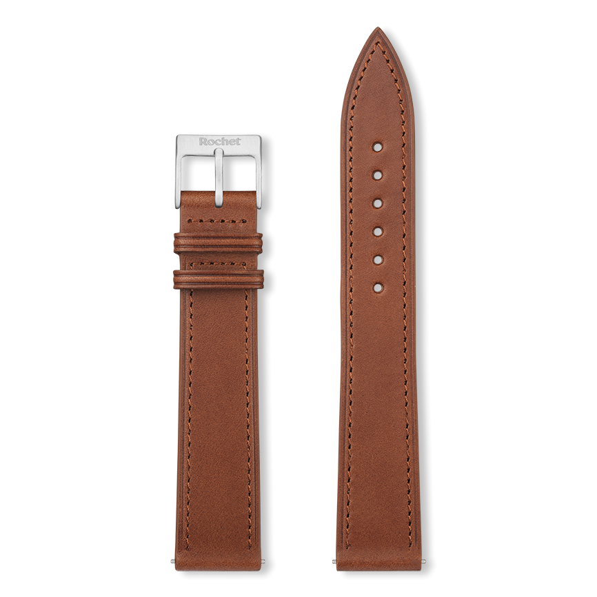 ROMA watch strap - copie (Brown, Cognac, 19/16, 115/80, Woman)
